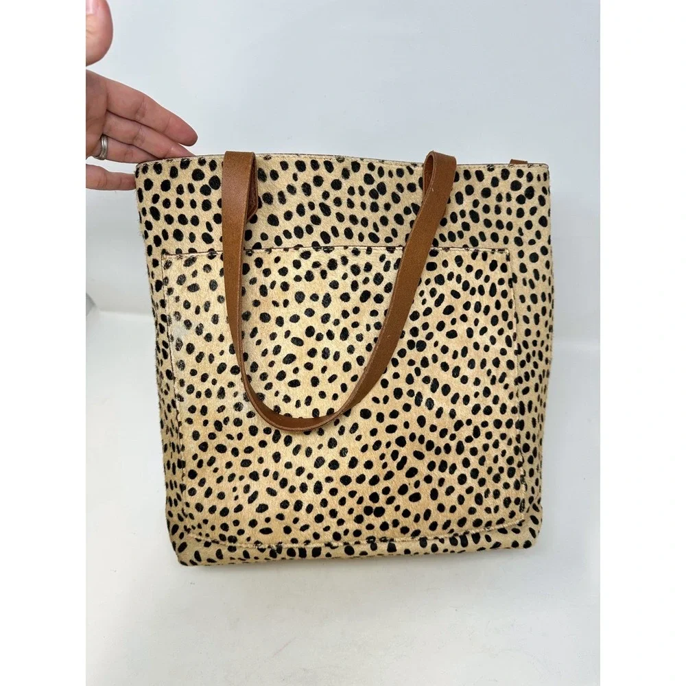 Madewell The Medium Transport Tote Printed Calf Hair Edition